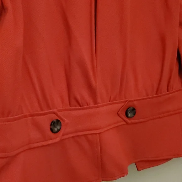 CAbi Red Button Front Blazer Jacket Style NWOT - Picture 6 of 6
